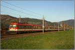 Triebwagentandem bestehend aus 4010 016 und 001 fahren mit IC 518  Karl Bhm  von Graz nach Salzburg.