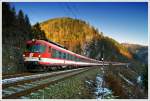4010 029 + 4010 001 fahren als IC 518  Karl Bhm  von Graz nach Salzburg.Hier fhrt der Zug ber die Altbaustrecke, Leoben-Hinterberg-St.Michael.