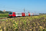 6020 283 fährt als Schnellbahnzug 21594 von Wr. Neustadt Hbf. nach Absdorf-Hippersdorf. Hausleiten, am 09.09.2020.