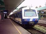 4020 117, gerade von St. Margrethen eingefahren, wird gleich wieder zurck nach Wolfurt fahren. (1.10.2005)