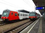6020 283-5(21022)und 6020 312-2(21031)kreuzen als S40 im Bahnhof Tullnerfeld; 140902