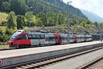 Am Mittag des 30.06.2018 stand ÖBB 4024 099-6 neben dem Bahnsteig im Bahnhof von Feldkirch und wartete dort auf seinen nächsten Einsatz.