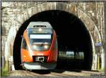 Triebwagen 4024 Talent durchfhrt den Annabergtunnel bei St.Michael in der Steiermark.