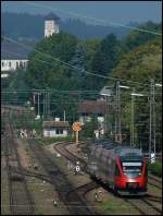(Bilderserie vom Bb.de-Treff am 30.August 2008.) Der 4024 035 bei der Einfahrt in Lindau.