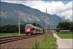 Der Regionalverkehr ist inzwischen fest in der Hand der Innsbrucker TalENTE, hier ist ein 4024er als R 5117 nach Telfs-Pfaffenhofen unterwegs.