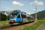 Triebwagen 4024 120  S-Bahn Steiermark  fhrt als R 3790 von Kleinreifling nach Selzthal.Meines Wissens war der Blaue Talent bis dato noch nicht im Gesuse unterwegs und wird es warscheinlich auch