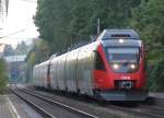 4024 136-6 fhrt als REX 2174 von Wien FJB nach Sigmundsherberg, aufgenommen bei der Durchfahrt in Unter Kritzendorf. 07.10.10