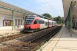 ÔBB Schnellbahn (S-Bahn) Wien: S45 (4024 101-0) S-Bahnhof Gersthof am 1. Juli 2015.