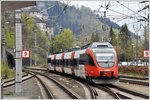 S1 5621 nach Bludenz mit 4024 029-3 verlässt Feldkirch. (09.04.2016)