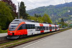 ÖBB-Talent 4024 003 der S-Bahn Vorarlberg wartet in Bregenz auf die nächste Fahrt ins schweizerische St.