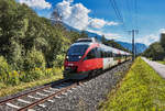 4024 097-0 fährt als S1 4219 (Friesach - Lienz) zwischen Nikolsdorf und Dölsach vorüber.
Aufgenommen am 2.9.2016.