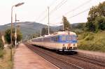 BB 4030 202-8 mit 7024 (S 50), Hofstatt, 23.06.1989 (Westbahn zwischen Wien und St.