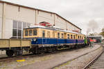 Eisenbahnmuseum Ampflwang am 7. Oktober 2018: Der E-Triebwagen 4041.01 wurde wieder wunderbar aufgearbeitet! 