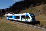 Seit 25. Februar 2020 verkehrt der StB 4062 002 im neuen  S-Bahn-Design ,
anbei ein Belegbild vom 27.02.2020 aus Prenning.