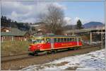 ET 10.104 der Montafonerbahn ist als STLB R 8793 nchst Stbing in Richtung Graz Hbf unterwegs. Aufgenommen bei Wolkenlotto am 03.01.2011.