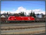 EM-Lok 1116 031 Trkei steht mit einem Gterzug im Bahnhof Zeltweg.
15.2.2008