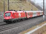 1116 075  EM-Schweiz  war am 14.03.2008
das Zugfahrzeug am R3964. Zu sehen auf 
dem Bild ist die CS-Garnitur bei der
nrdlichen Bahnhofsausfahrt von
Wartberg/Kr.