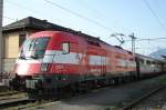 BB Euro-Lok 1116 006-8 sterreich steht zur Abfahrt nach Wien W.