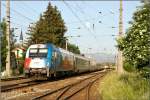 EM-Lok 1216 226 Tschechien fhrt mit EC 532  KELAG Energie Express  von Villach nach Wien Sd.