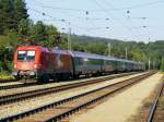 1116.075  EM-Lok Schweiz  im Bahnhof Tullnerbach-Pressbaum am 20.08.2009.