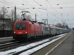 Die Siemens Lok ist wieder am EC 565. Hier ist sie noch als Slave in Richtung Bregenz unterwegs. Am 10.3.10.

Lg

