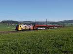 Die 1116 153 mit einem RJ am 30.04.2017 unterwegs bei Weng.