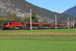 1116 220 bespannte die erste Zuggarnitur des RailJet's 166/566 nach Zürich HB / Bregenz.