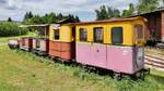 Ausrangierte Fahrzeuge der Feldbahn in Stainz, 04.08.2019 