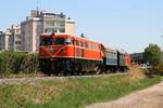 RBAHN 2050.09 am 21.April 2018 als letztes Fahrzeug der, von der NLB 2143.56 gezogenen, SBED 14473 nach Dechanthof in Mistelbach.