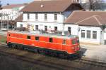 NLB 1110 505-5 fährt am 13.Februar 2016 als SLZ 96038 durch den Bf. Traismauer.