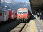 8073 214-3 bildete den Zugschluss des R5220 von Brennero/Brenner nach Innsbruck Hbf.
Gleich wird er als Zugspitze als REX 1878 nach Lindau aufbrechen.
28.9.2008