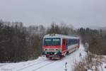 Nebenbahnidylle im Schnee ❄️ 
5047 077 unterwegs als R 3473 nach Schärding bei Hausruck. 
Hausruck, 16. Januar 2021