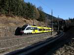 Der 4024 088 als R nach Innsbruck am 19.03.2016 unterwegs bei Matrei am Brenner.