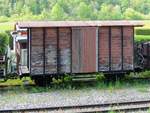 Gedeckter Güterwagen, abgestellt in Neuzeug entlang der Steyrtalbahn; 200506