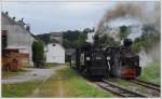 298.102 (mit BJ 1888 die lteste 760mm Schmalspurdampflok in sterreich) neben 764 007 am 24.8.2012 in Sommerhubermhle anlsslich der IGE-Eisenbahn Romantik sterreich Rundfahrt aufgenommen.