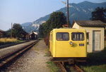 Der Bahnhof Molln am 25.08.1980 mit X614.915 im Vordergrund, hinten ist der Lokschuppen erkennbar.