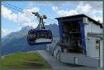 Die 1954 errichtete Vallugabahn verbindet die Berge Galzig (2184 m) und Valluga (2809 m) bei St.