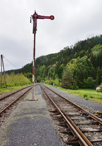 Im Bahnhof Feistritz im Rosental kann man auch noch vier Formsignale finden.