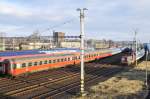 Hier zu sehen sind alte ÖBB Wagen der Gattung 51 81 2170 die jetzt im Einsatz der CD sind dieses Bild wurde in Bohumin von der Brücke aus gemacht. In meiner Jugend Zeit waren die Wagen noch im IC Dienst der Öbb so wie im Korridor Verkeher Innsbruck - Lienz in Osttirol 