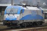 Zu meiner Freude fuhr am 2.1.2009 auch die Adria Transport 1216 921 von Wien Meidling kommend in Wien Htteldorf ein.