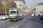 Graz GVB SL 1 (GT6 261) Jakominiplatz am 17. Oktober 1978. - Scan eines Farbnegativs. Film: Kodak Safety Film 5075. Kamera: Minolta SRT-101.