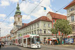Urbanen Verkehr festzuhalten ist Zeitweise gar nicht so einfach. 
In der Grazer Innenstadt hatte ich aber am 1.August Glück. 
