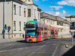 Graz. An diesem sonnigen 19.09.2023 ist hier Cityrunner 652 bei der Eggenberger Straße zu sehen.