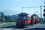 Straßenbahn Innsbruck__Mittelgebirgsbahn__Endstation Igls__Zug der Linie 6 ist wieder abfahrbereit nach Innsbruck (Bergisel)__10-08-1972 