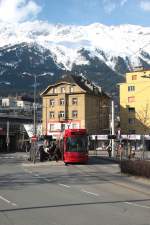 Innsbruck - IVB/Linie 3 - 308 an der Hst. Sillpark am 16.03.2009