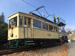 Ein  Bauzug  konnte am 31.10.2019 auf der Pöstlingbergbahn gesichtet werden.