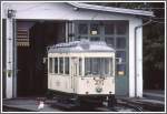 Fahrzeug Nr. 16 der Pstlingbergbahn in Linz. (Archiv 08/2001)