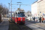 Wien Wiener Linien SL 18 (E2 4078 + c5 1478 (?)) III, Landstraße, Landstraßer Gürtel / Schweizer Garten am 15. Februar 2017.