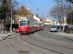 Wien Wiener Linien SL 60 (E2 4046 + c5 1446) XIII, Hietzing, Lainzer Straße / Preyergasse am 16. Februar 2017.