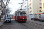 Wien Wiener Linien SL 25 (E1 4763) XXI, Floridsdorf, Schloßhofer Straße / Fahrbachstraße am 16. Februar 2017.
